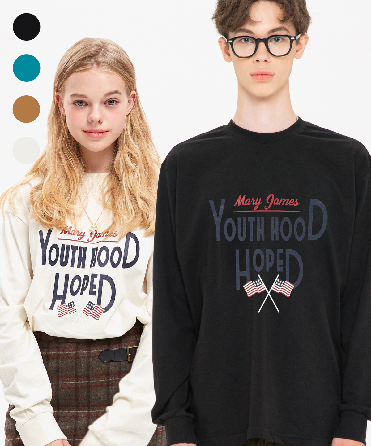 메리제임스(MARYJAMES) [남녀공용] BANDIERA LONG SLEEVE (4 COLOR)