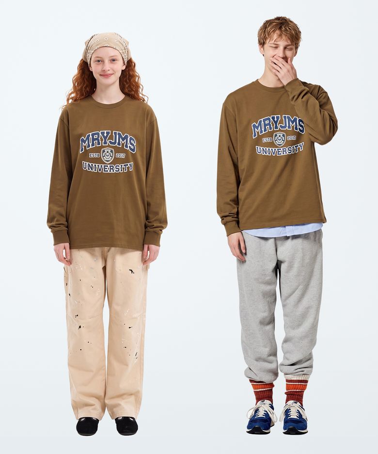 [남녀공용] SCUOLA LONG SLEEVE (4 COLOR)