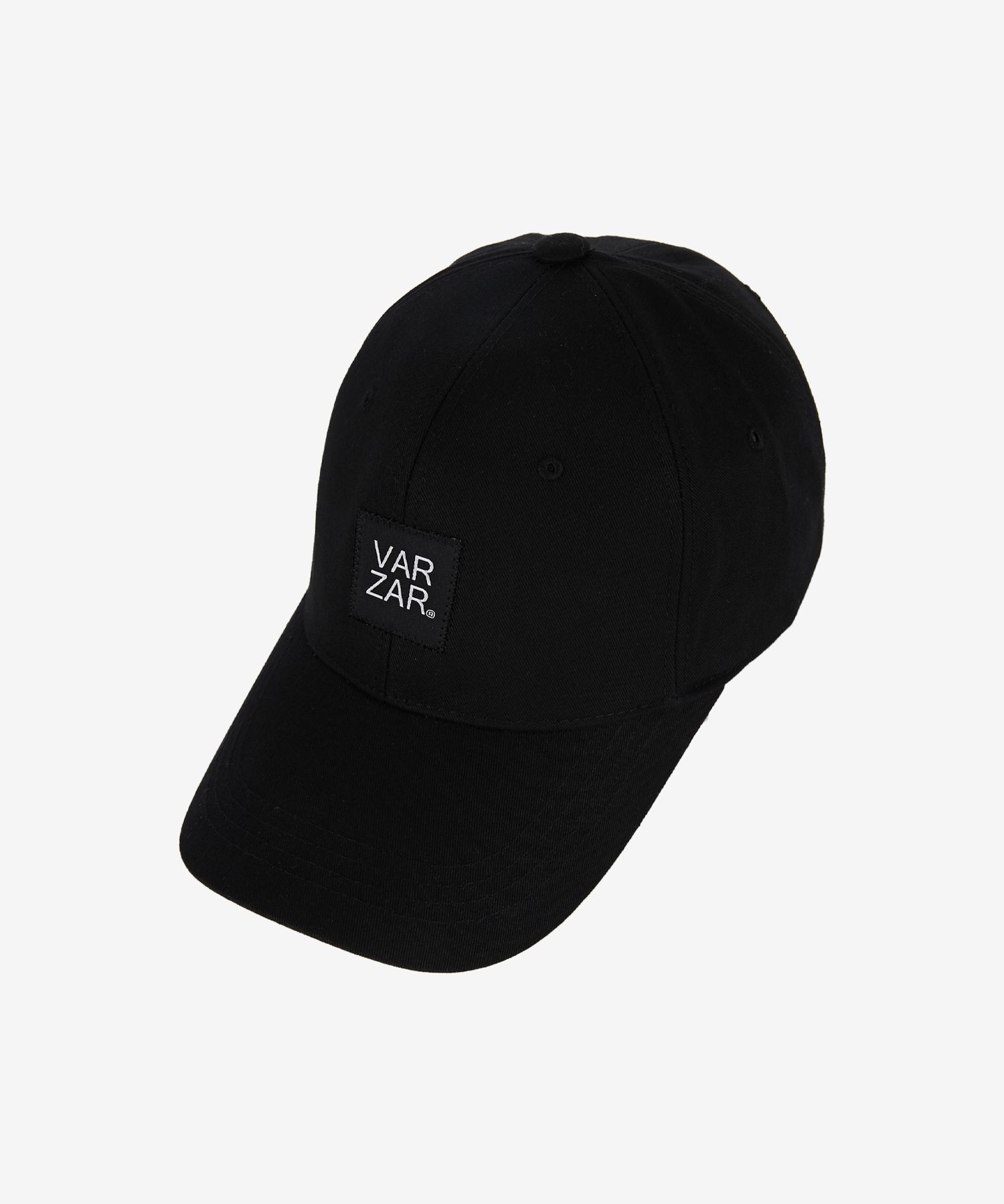 ◆VARZAR◆ VA Applique Overfit Ball Cap Black VZ ミニマルロゴボールキャップ / ブラック - VARZAR | 60
