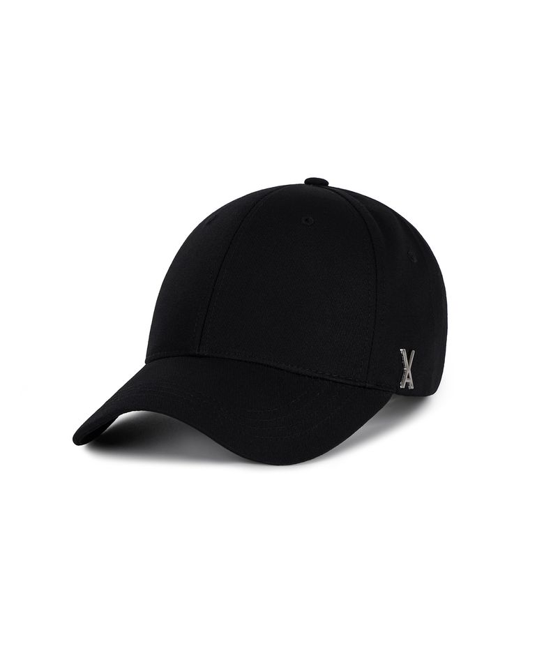 [Unisex] 스터드 로고 오버핏 볼캡 블랙