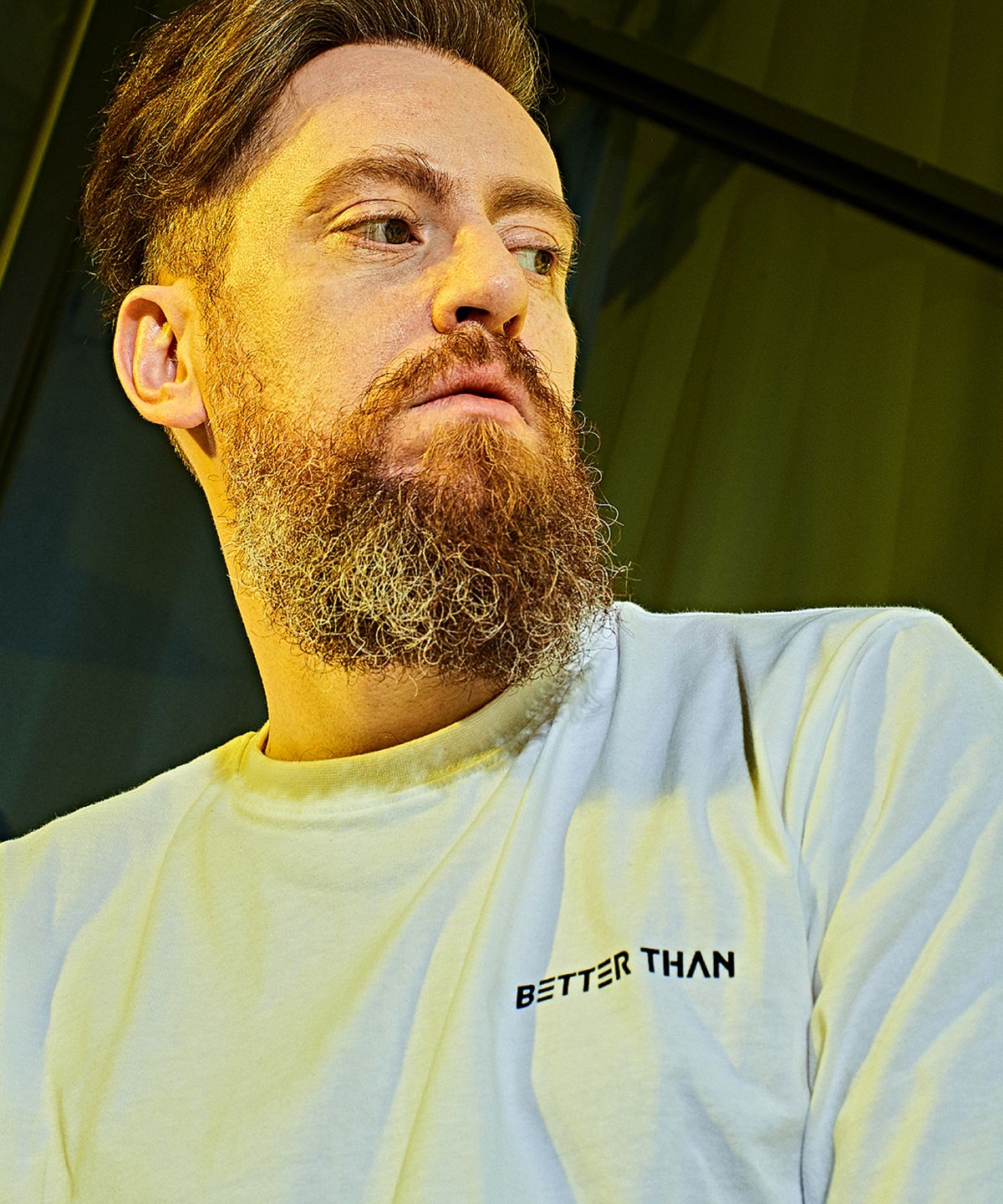 베러댄88(BETTERTHAN88) 레드우드 오버핏 워싱 20수 반팔티셔츠 모노화이트