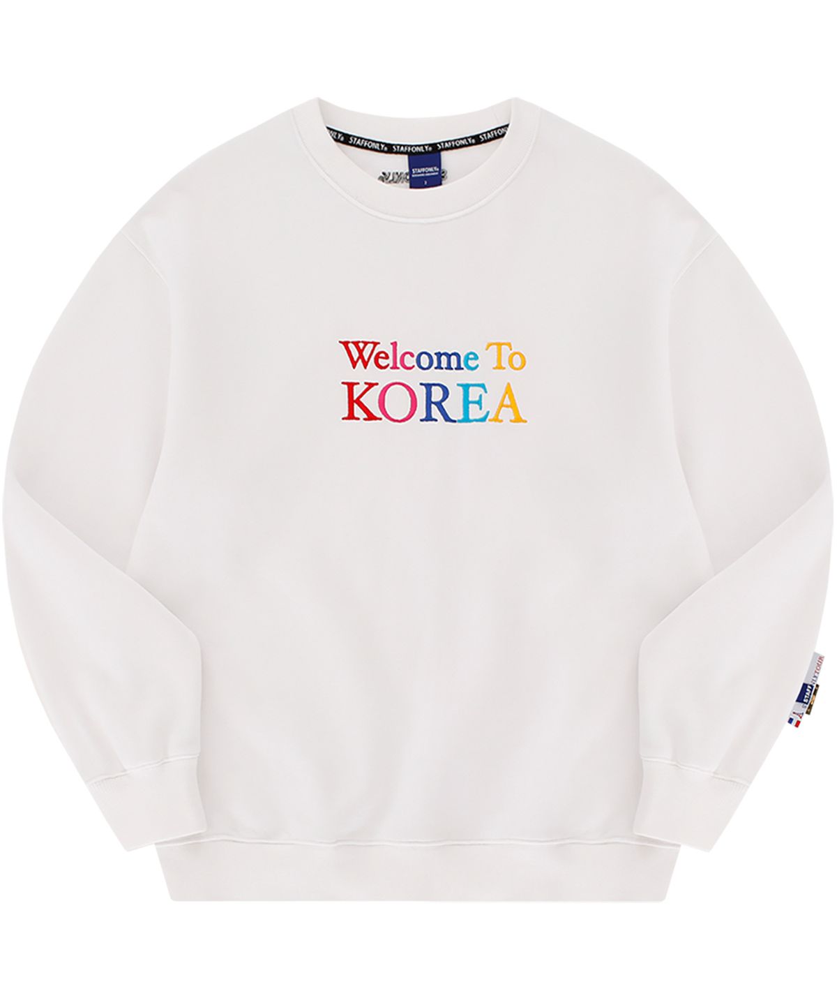 스텝온리(STAFFONLY) [기모]WELCOME TO KOREA (WHITE)