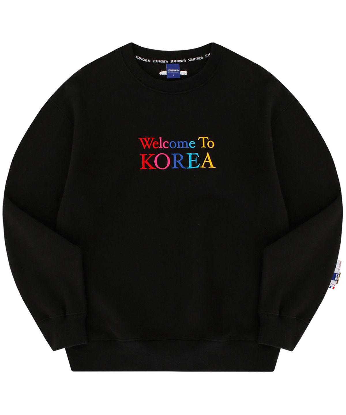 스텝온리(STAFFONLY) [기모]WELCOME TO KOREA (BLACK)