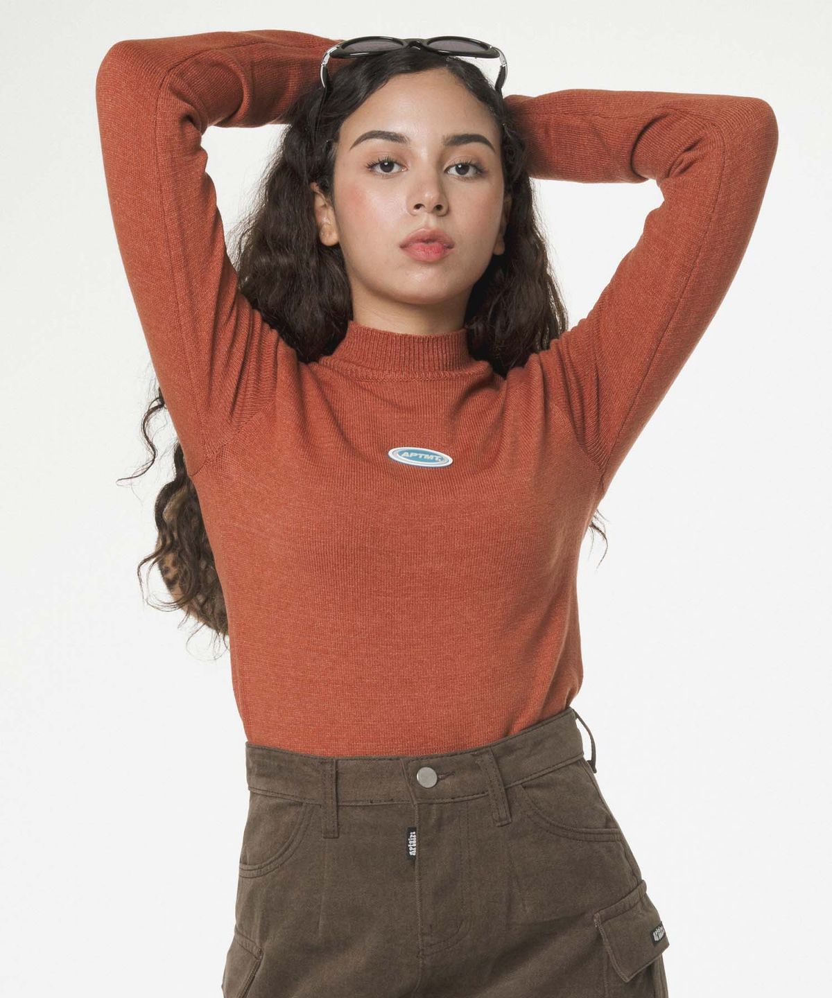 아파트먼트(APARTMENT) (W) MORLY KNIT - DEEPORANGE