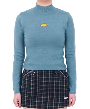 (W) MORLY KNIT - FOG BLUE