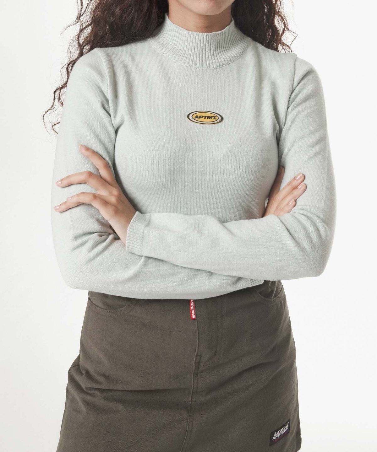 아파트먼트(APARTMENT) (W) MORLY KNIT - ICEBLUE