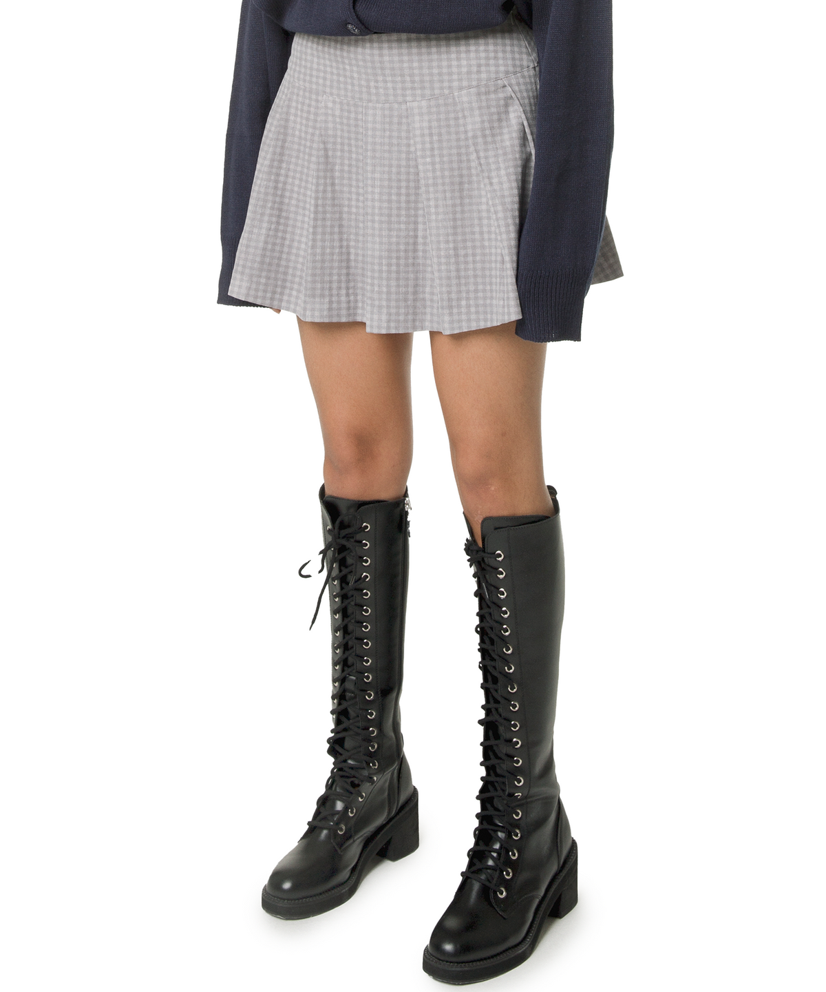 아파트먼트(APARTMENT) (W) CREAM SKIRT - GRAY