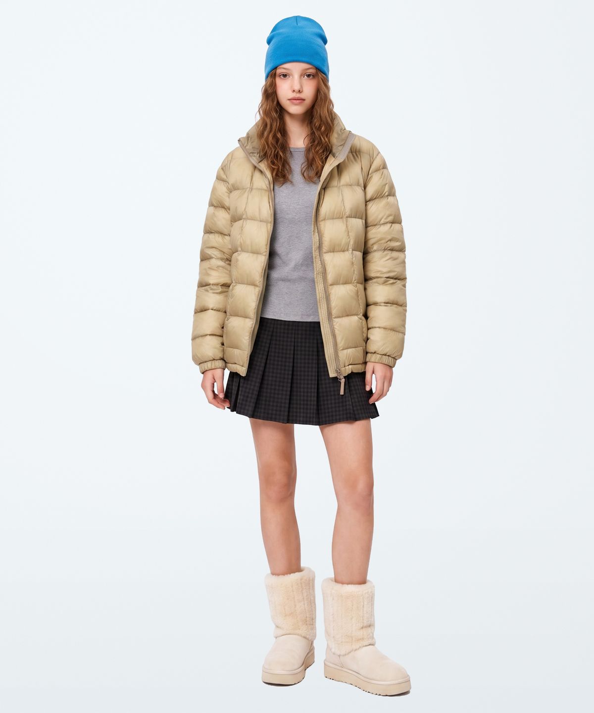 아파트먼트(APARTMENT) (W) CREAM SKIRT - BLACK