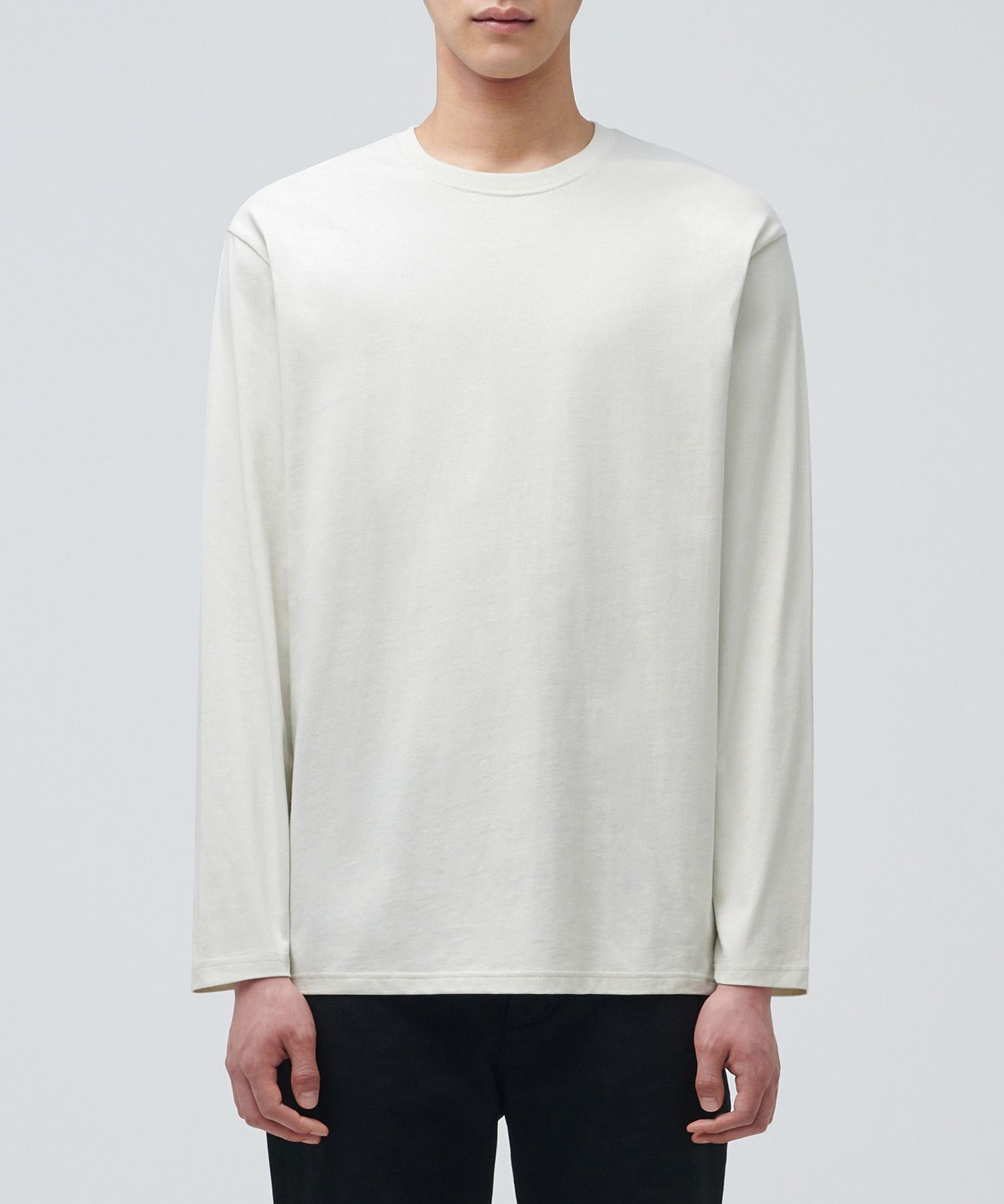 MUSINSA | MUSINSA STANDARD Basic Long Sleeve T-Shirt [Dusty
