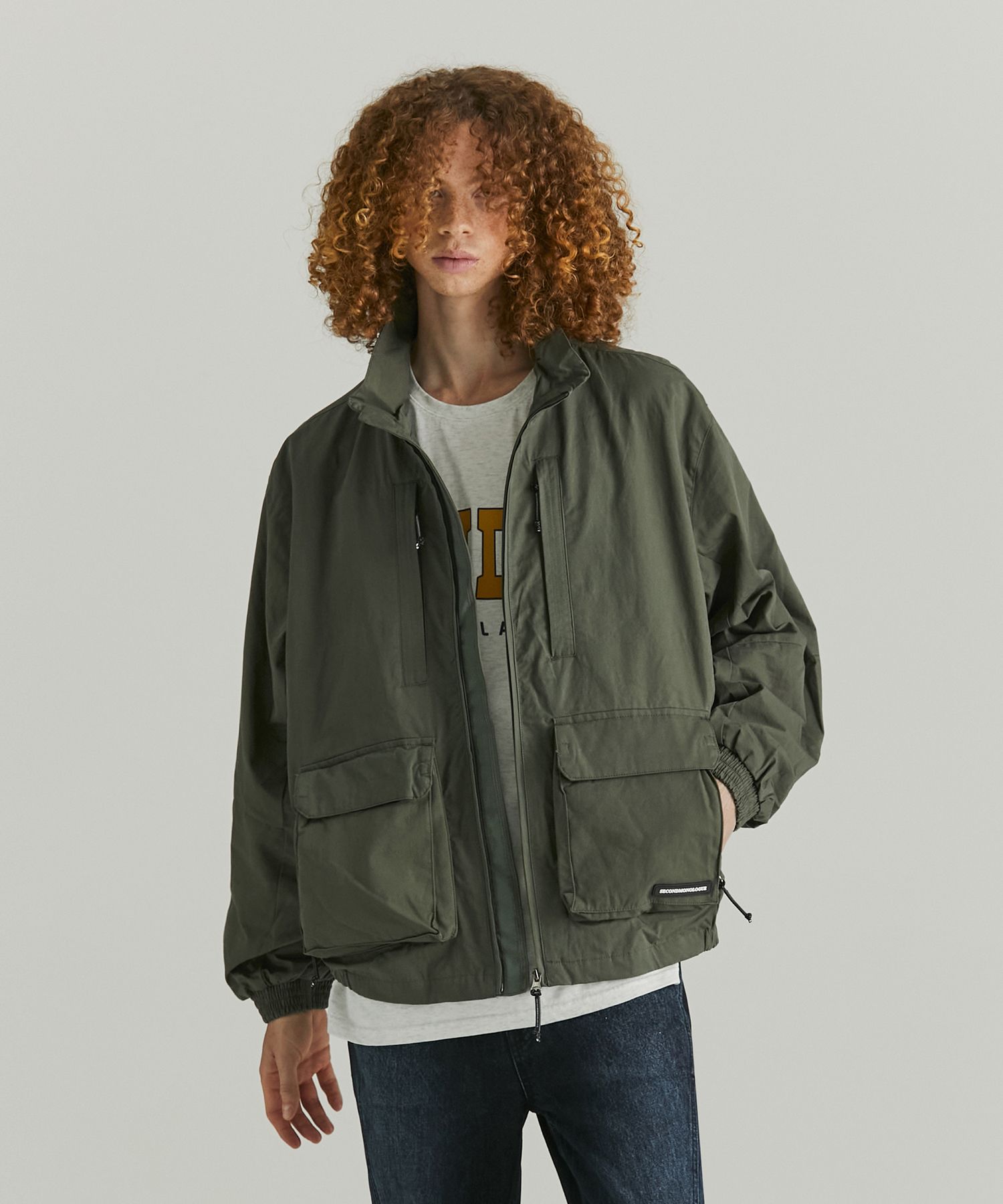 MUSINSA公式 | SECONDMONO Contemporary Crop Field Jacket Khaki