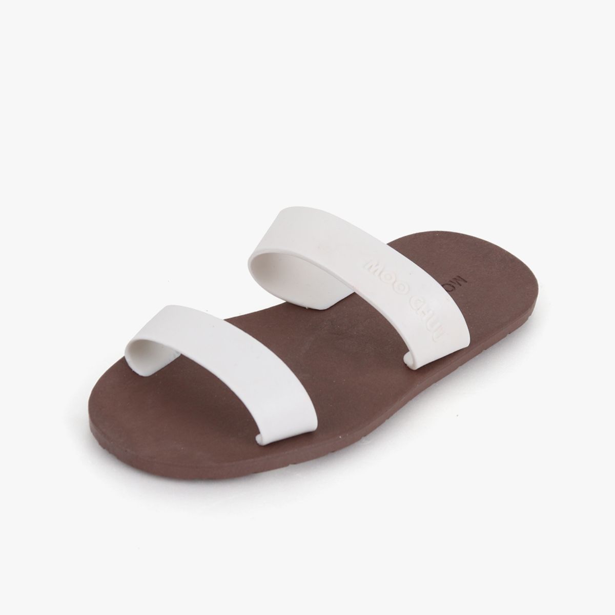 무츄(MOOCHUU) MC03 Two Straps Brown-White