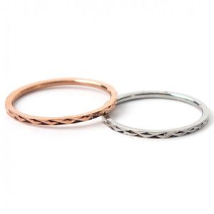 [남녀공용] 써지컬스틸 빗살무늬 데일리 링 / GBSR-036