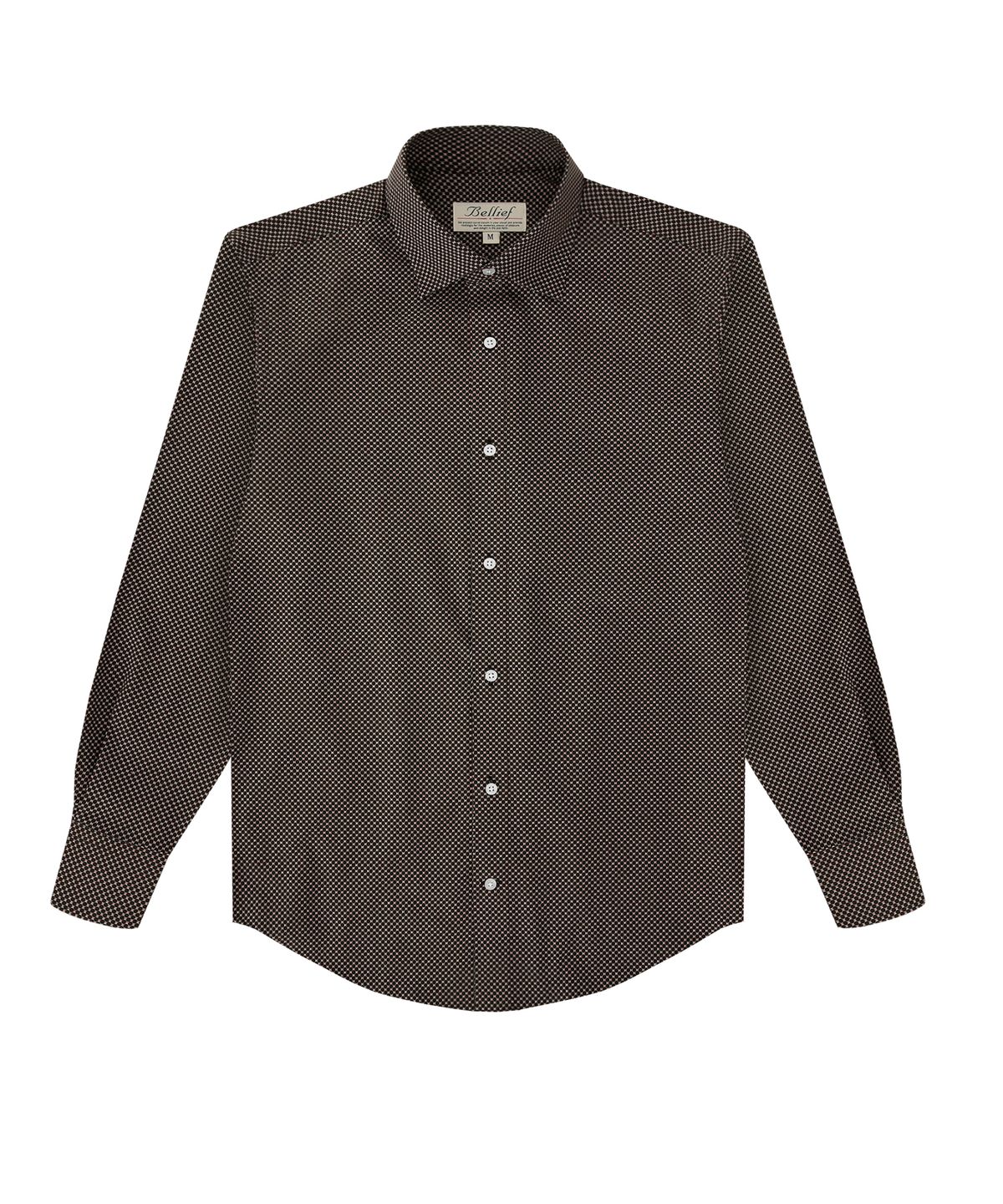 벨리프(BELLIEF) Green print classic shirt (Green)