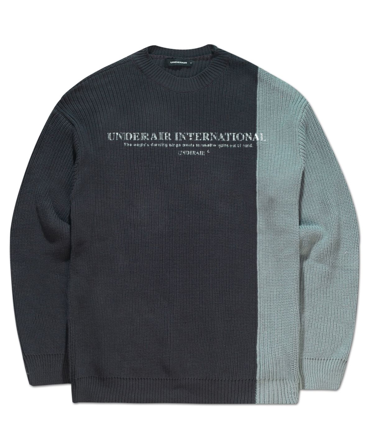 언더에어(UNDERAIR) COMPOFACE KNIT -  CHARCOAL