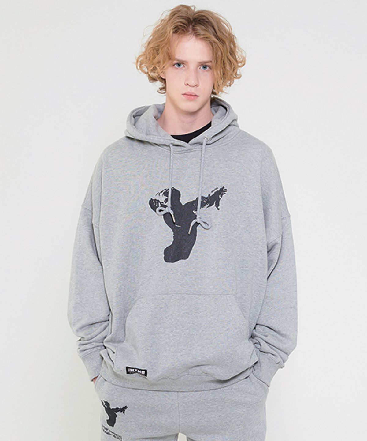 아임낫어휴먼비잉(I AM NOT A HUMAN BEING) Ballerina Hoody - H.Grey