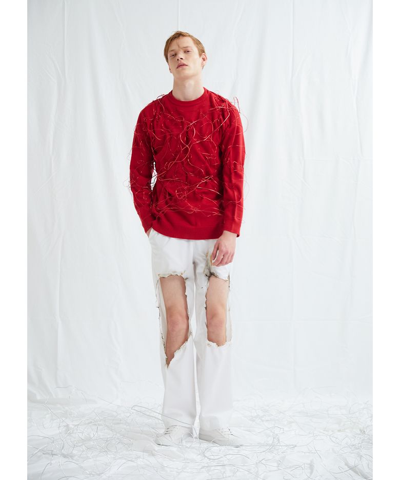 [주문제작] Burnt trousers(White)