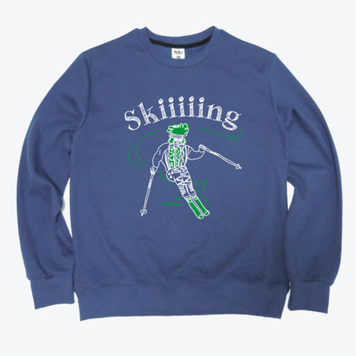 비쿨(BE COOL) Skiiiiing Crewneck blue
