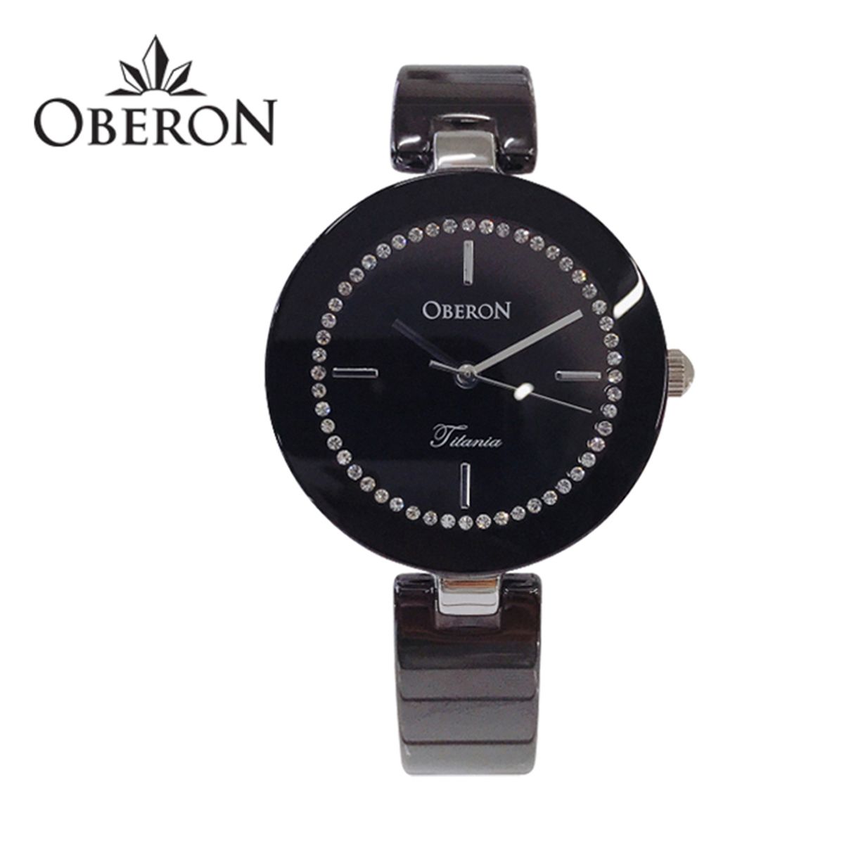 오베론(OBERON) 여성 세라믹밴드시계  OB-309 STBK