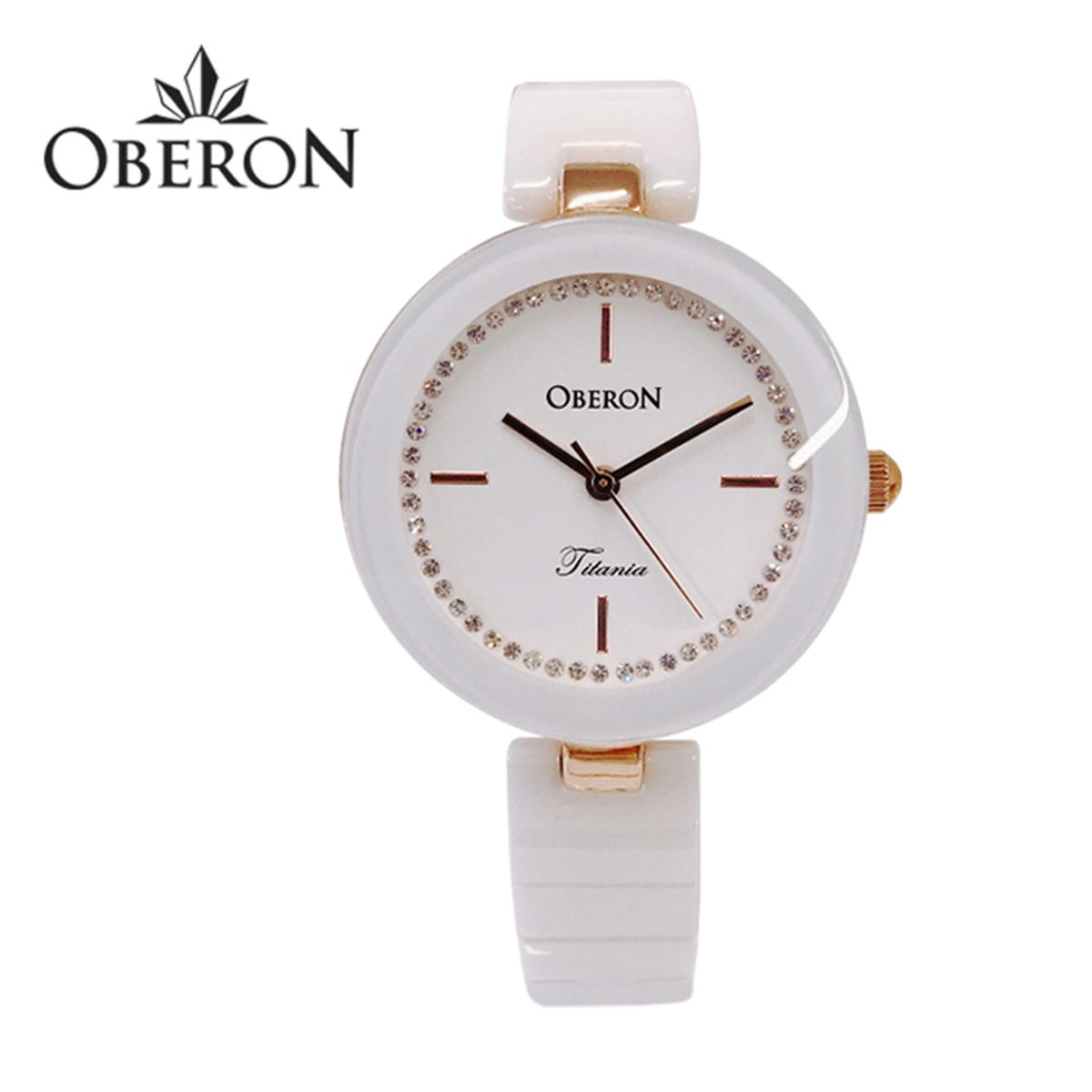 오베론(OBERON) 여성 세라믹밴드시계  OB-309 RGWT
