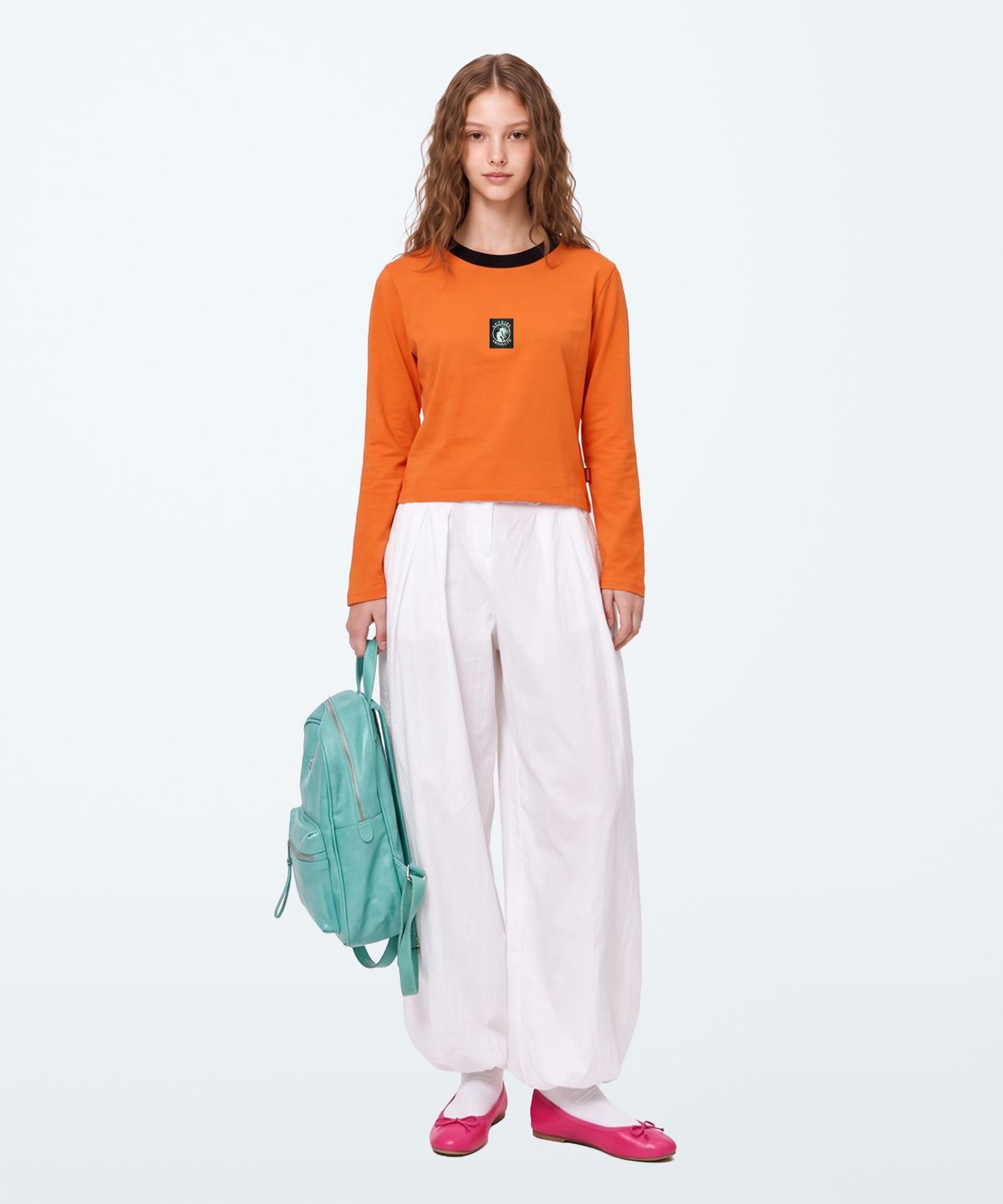 아파트먼트(APARTMENT) (W) ABSOLGIRL LONG SLEEVE CROP (6 COLOR)