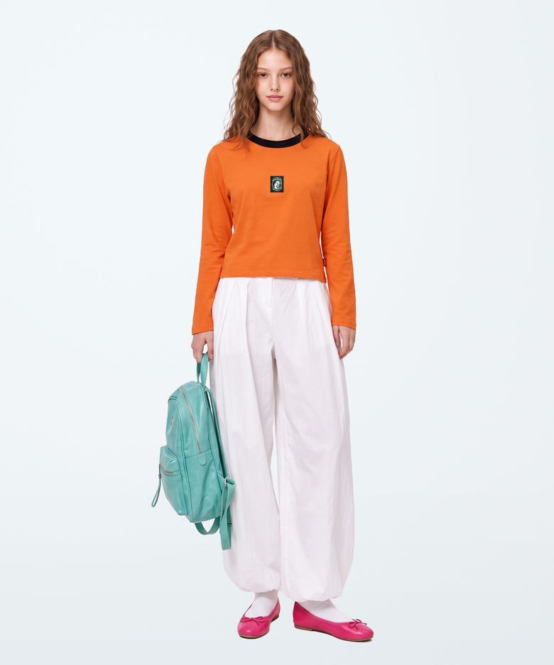 (W) ABSOLGIRL LONG SLEEVE CROP (6 COLOR)