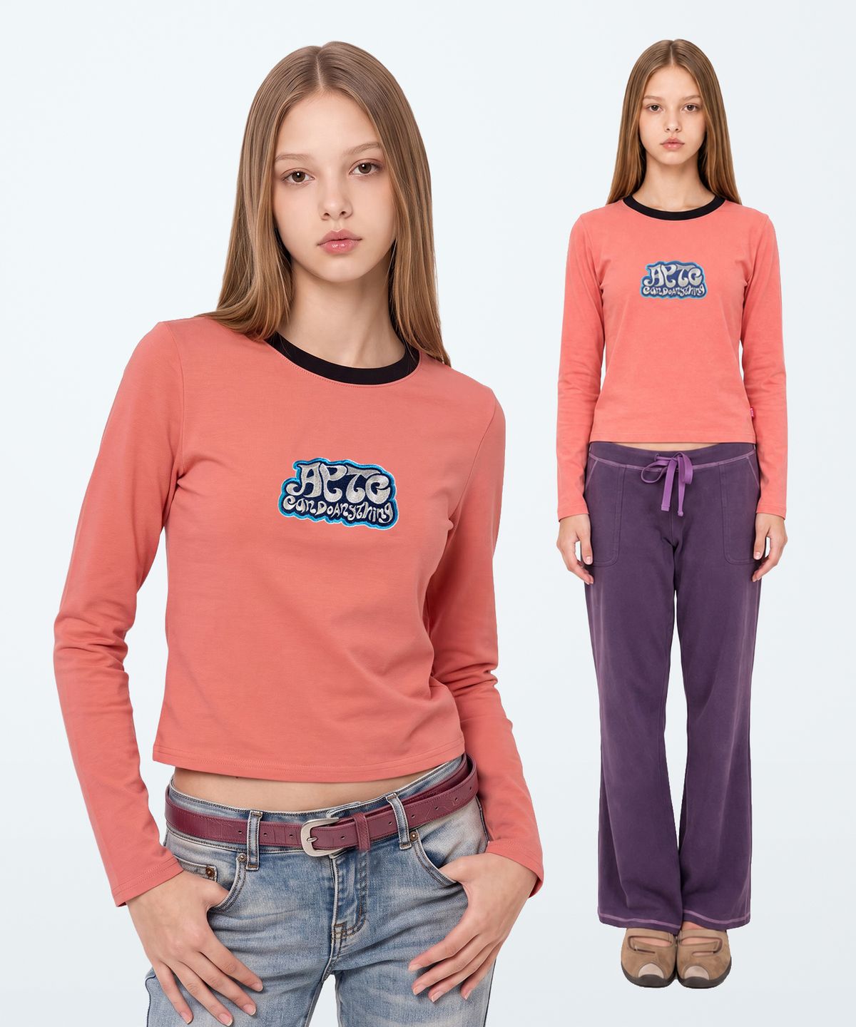 아파트먼트(APARTMENT) (W) BANDIERA LONG SLEEVE CROP (5 COLOR)