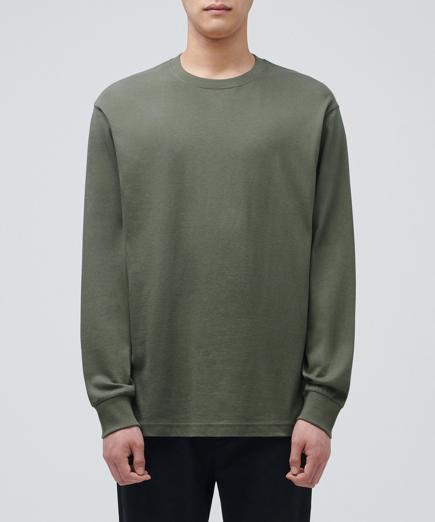 MUSINSA公式 | MUSINSA STANDARD Crew Neck Long Sleeve T-Shirt