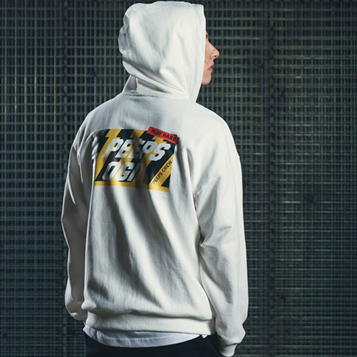 핍스(PEEPS) OGI hood zip up(ivory)