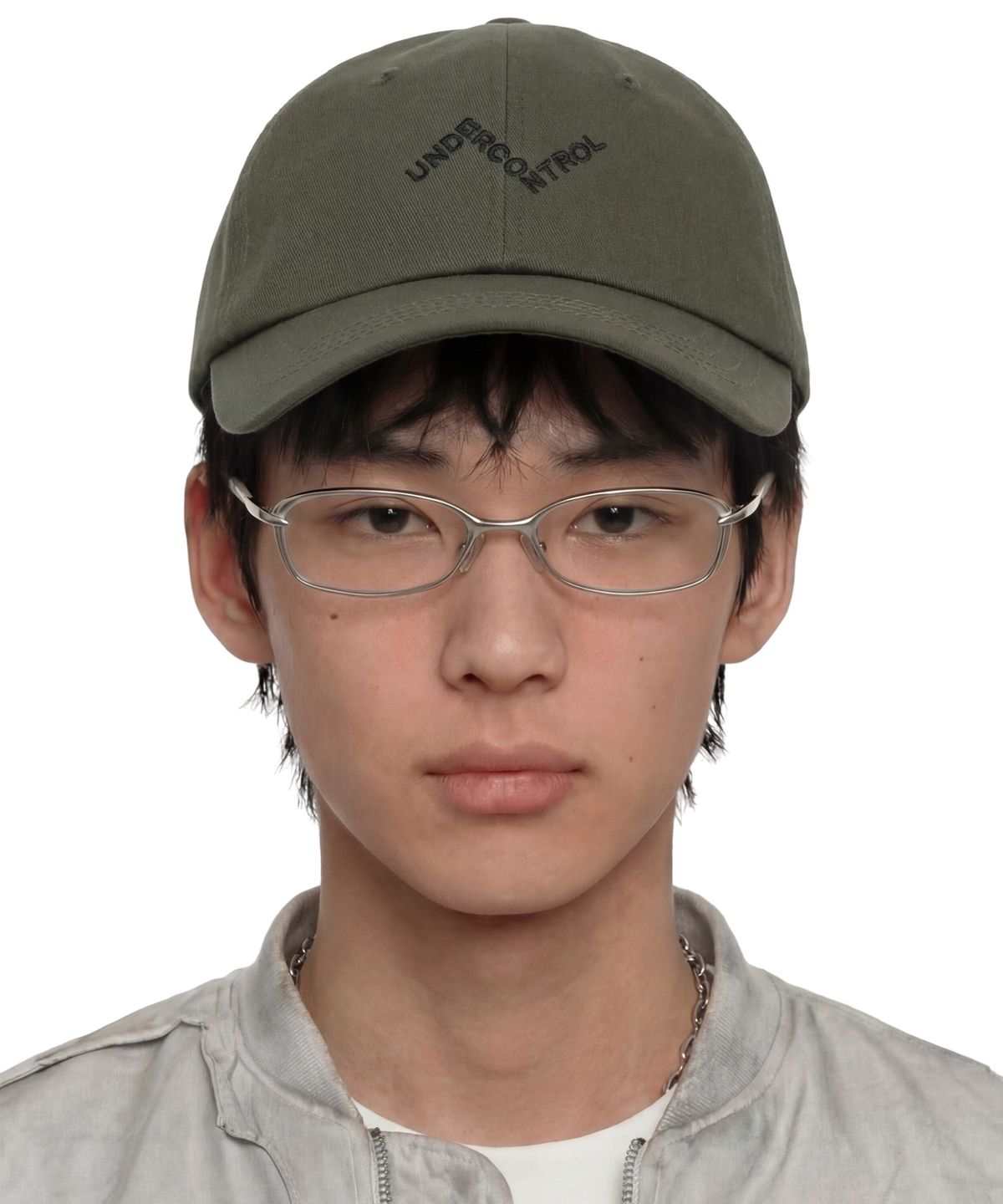 언더컨트롤(UNDERCONTROL) 코튼 로고 볼캡 SLICE UDC / AUTHENTIC B B / BRUSH OLIVE