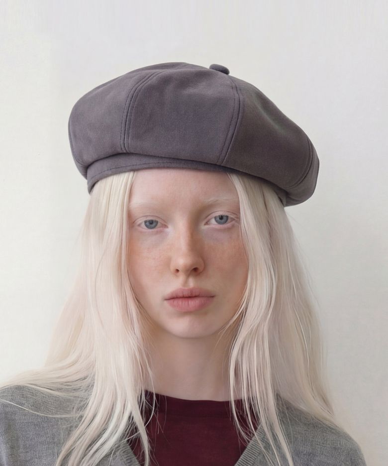 스웨이드 베레모 BREAD BERET / T SUEDE / SMOKE GREY