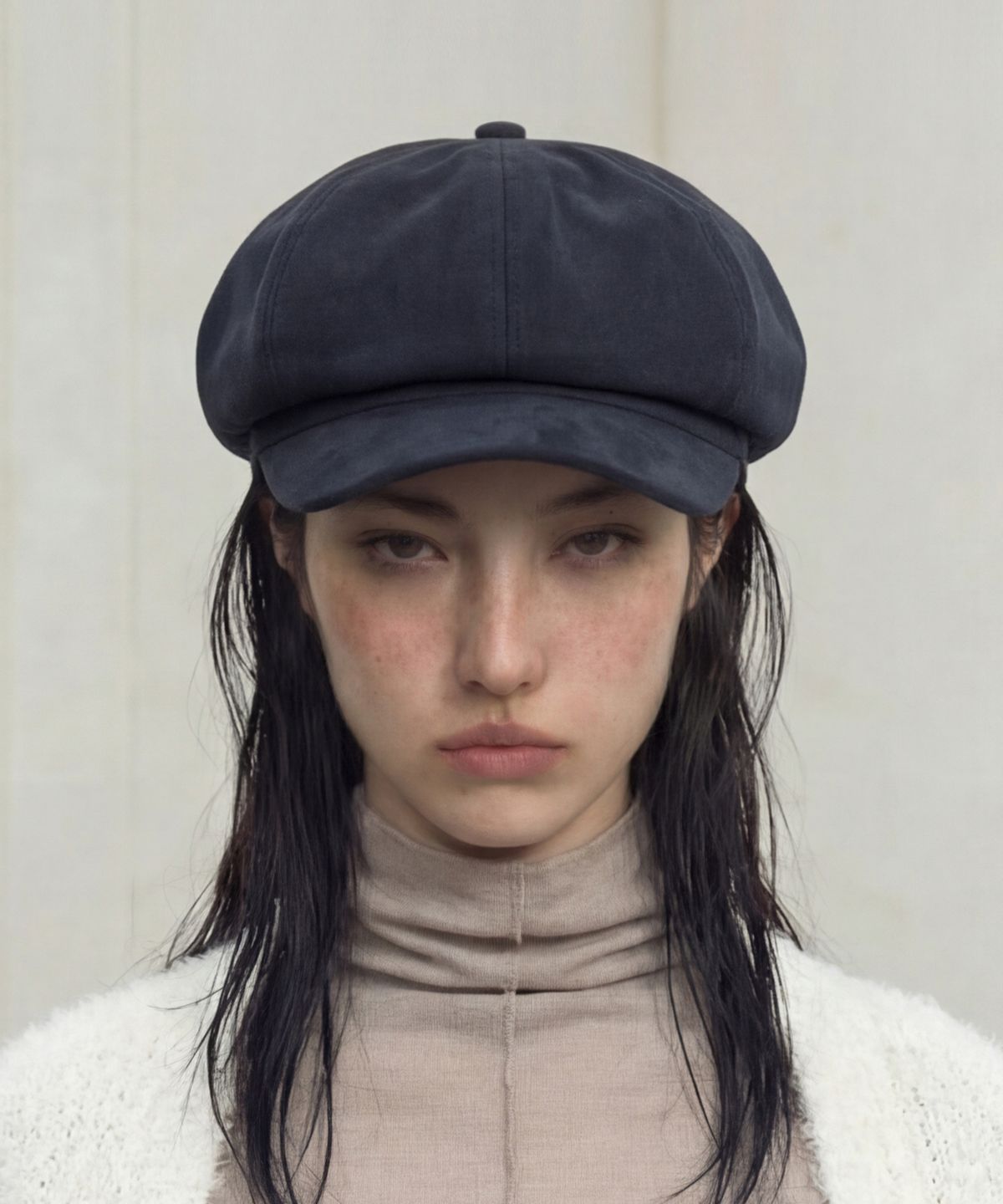 언더컨트롤 스튜디오(UNDERCONTROL STUDIO) 스웨이드 헌팅캡 CASTRO BERET / T SUEDE / H NAVY