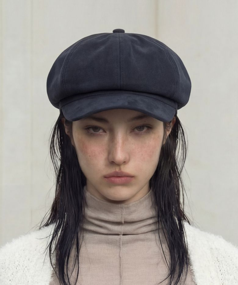 스웨이드 헌팅캡 CASTRO BERET / T SUEDE / H NAVY