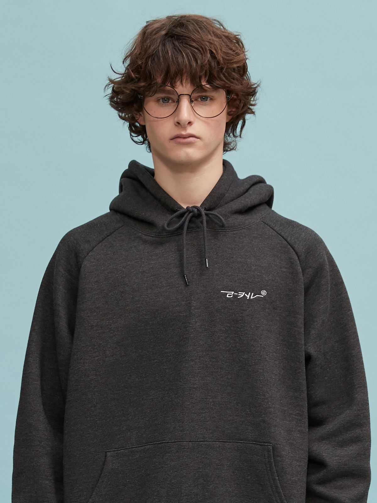 리플레이컨테이너(REPLAY CONTAINER) new RC hoody (chacoal)