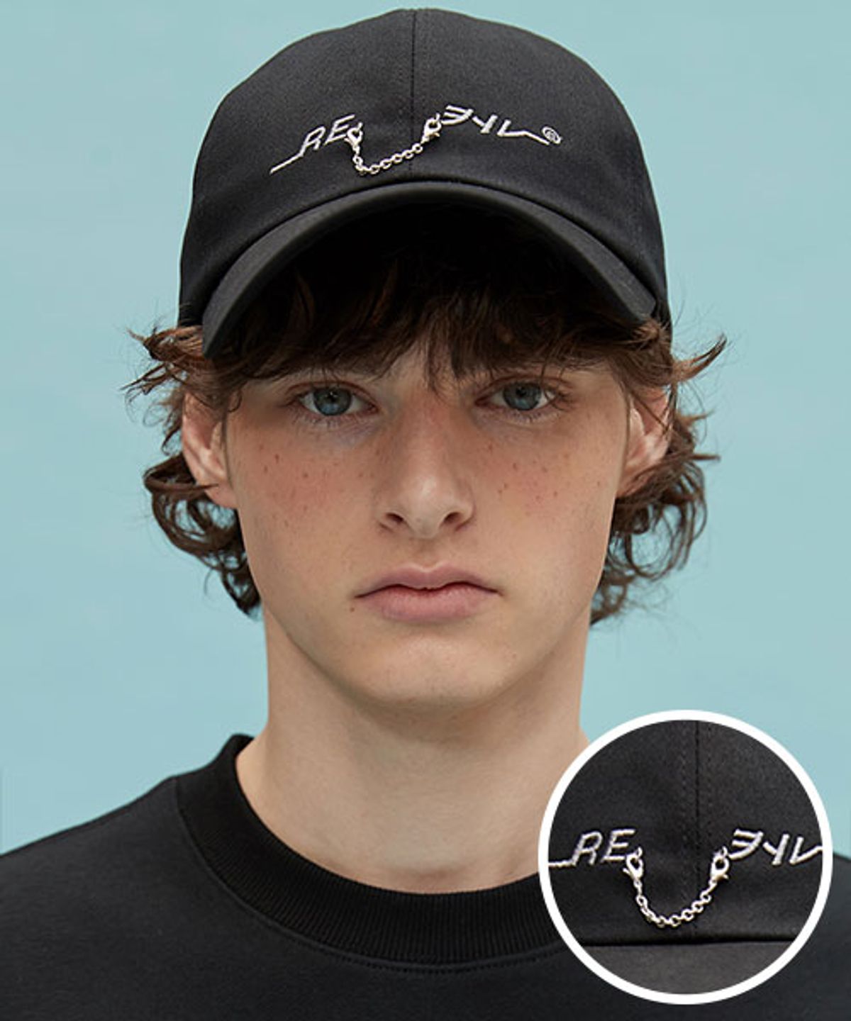 리플레이컨테이너(REPLAY CONTAINER) RE chain cap (black)