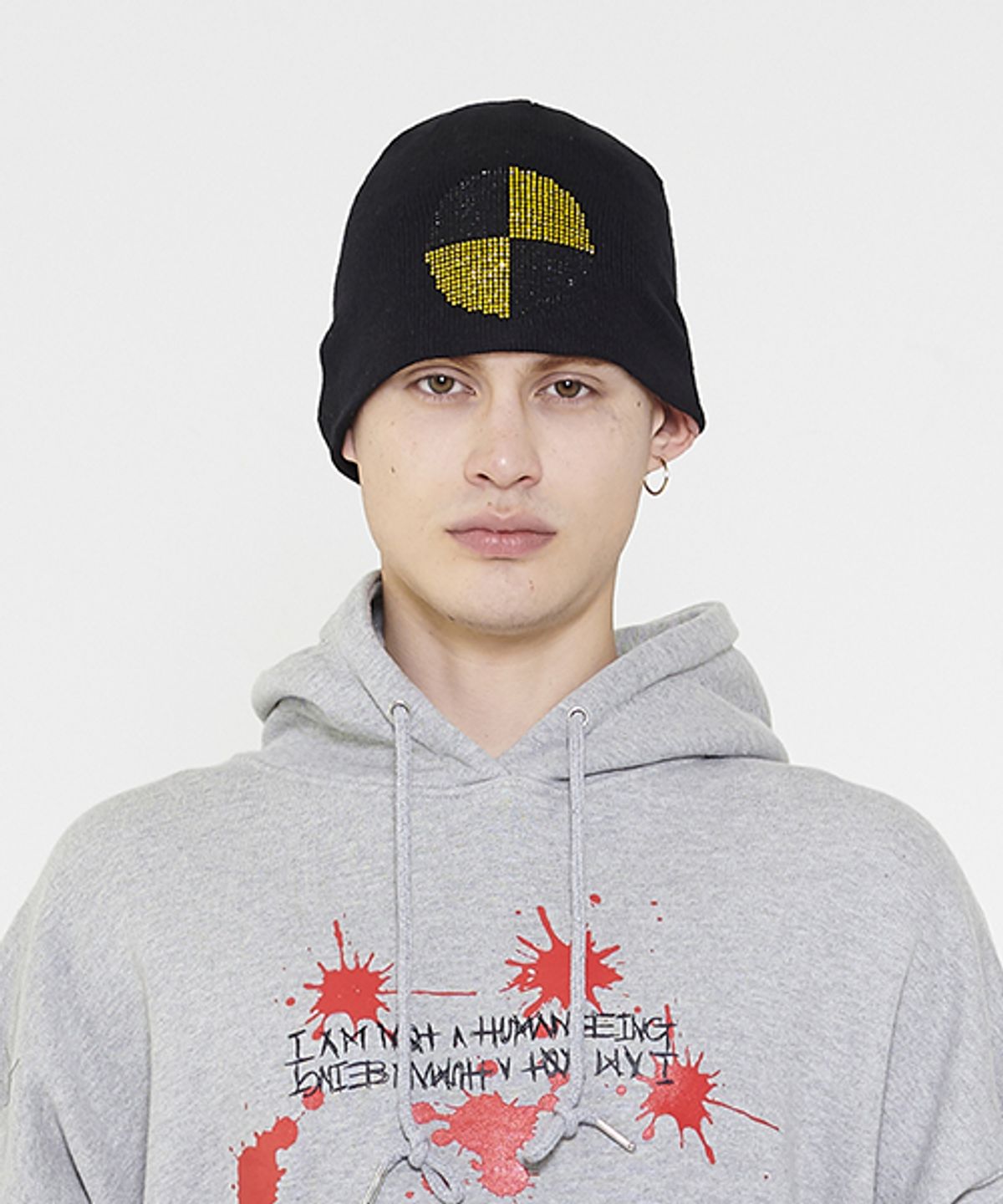 아임낫어휴먼비잉(I AM NOT A HUMAN BEING) H Beanie - Black