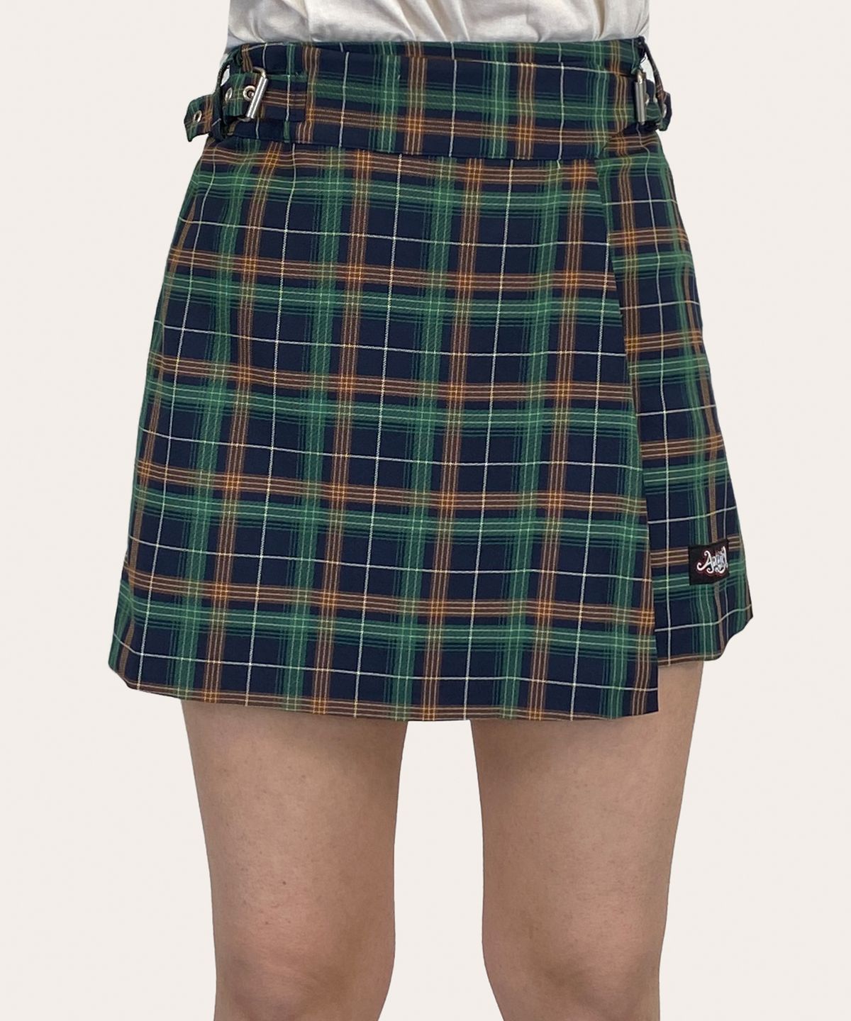 아파트먼트(APARTMENT) (W) ALICE SKIRT- GREEN/COBALTBLUE