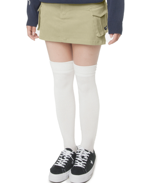 (W) HALEY SKIRT - OATMEAL