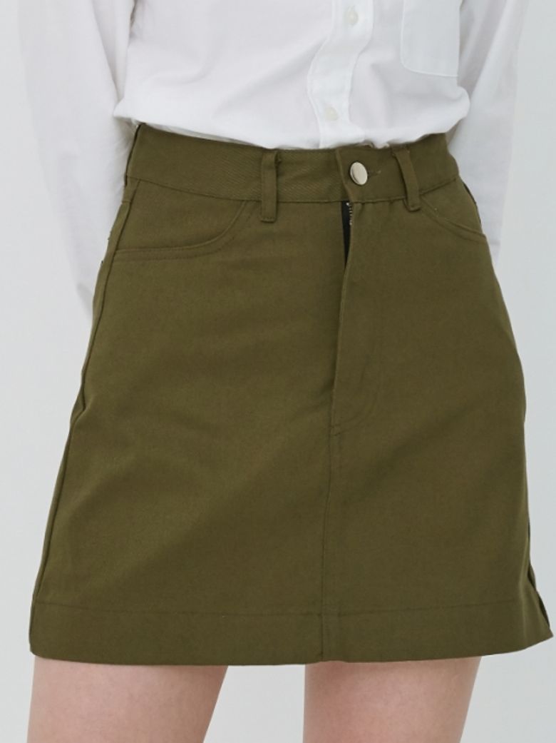 STUDIO A-LINE SKIRT (KHAKI)