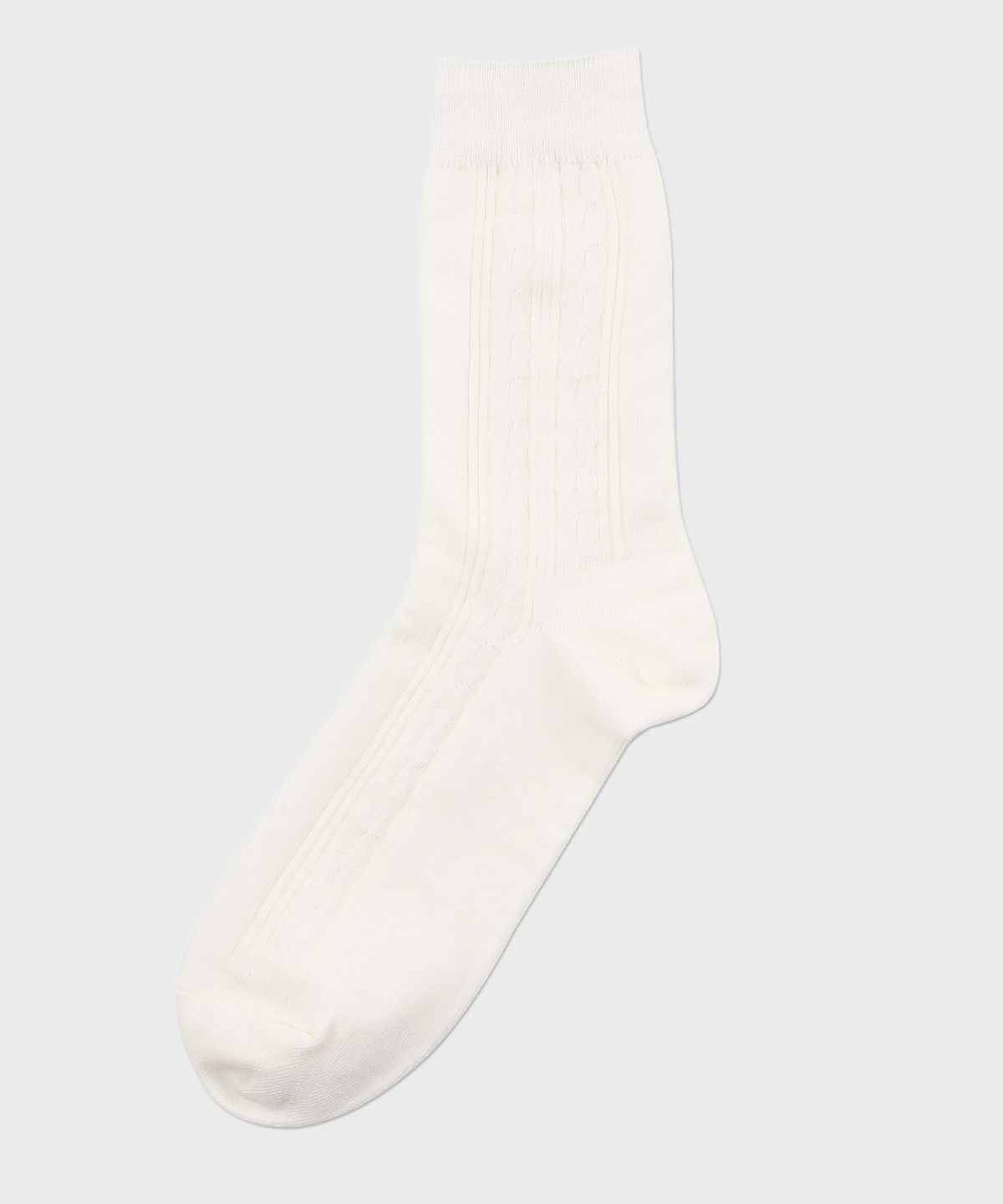 삭스더랭귀지(SOCKS THE LANGUAGE) 꽈배기 링크스 양말(아이보리)