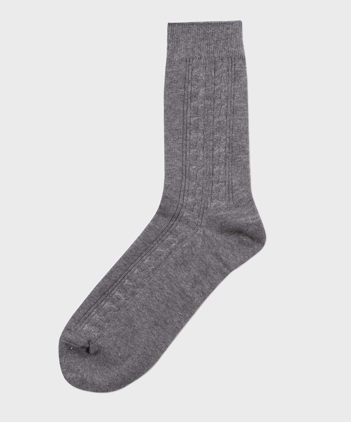 삭스더랭귀지(SOCKS THE LANGUAGE) 꽈배기 링크스 양말(그레이)