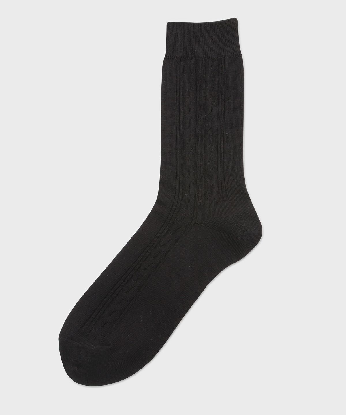 삭스더랭귀지(SOCKS THE LANGUAGE) 꽈배기 링크스 양말(블랙)