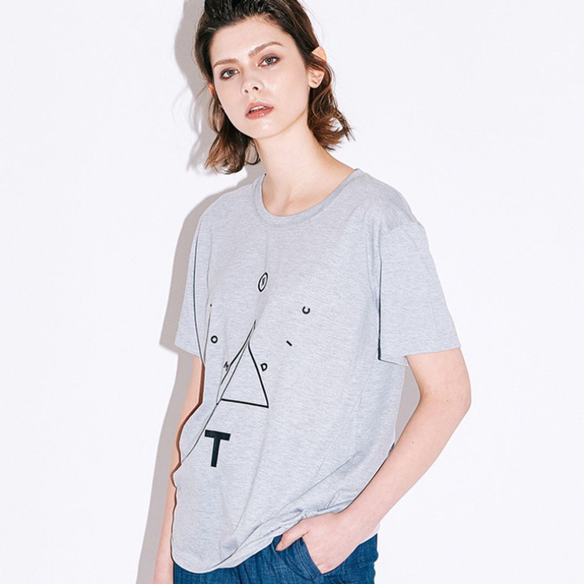 엔오티(NOT) NOT1 T SHIRT[GRAY]