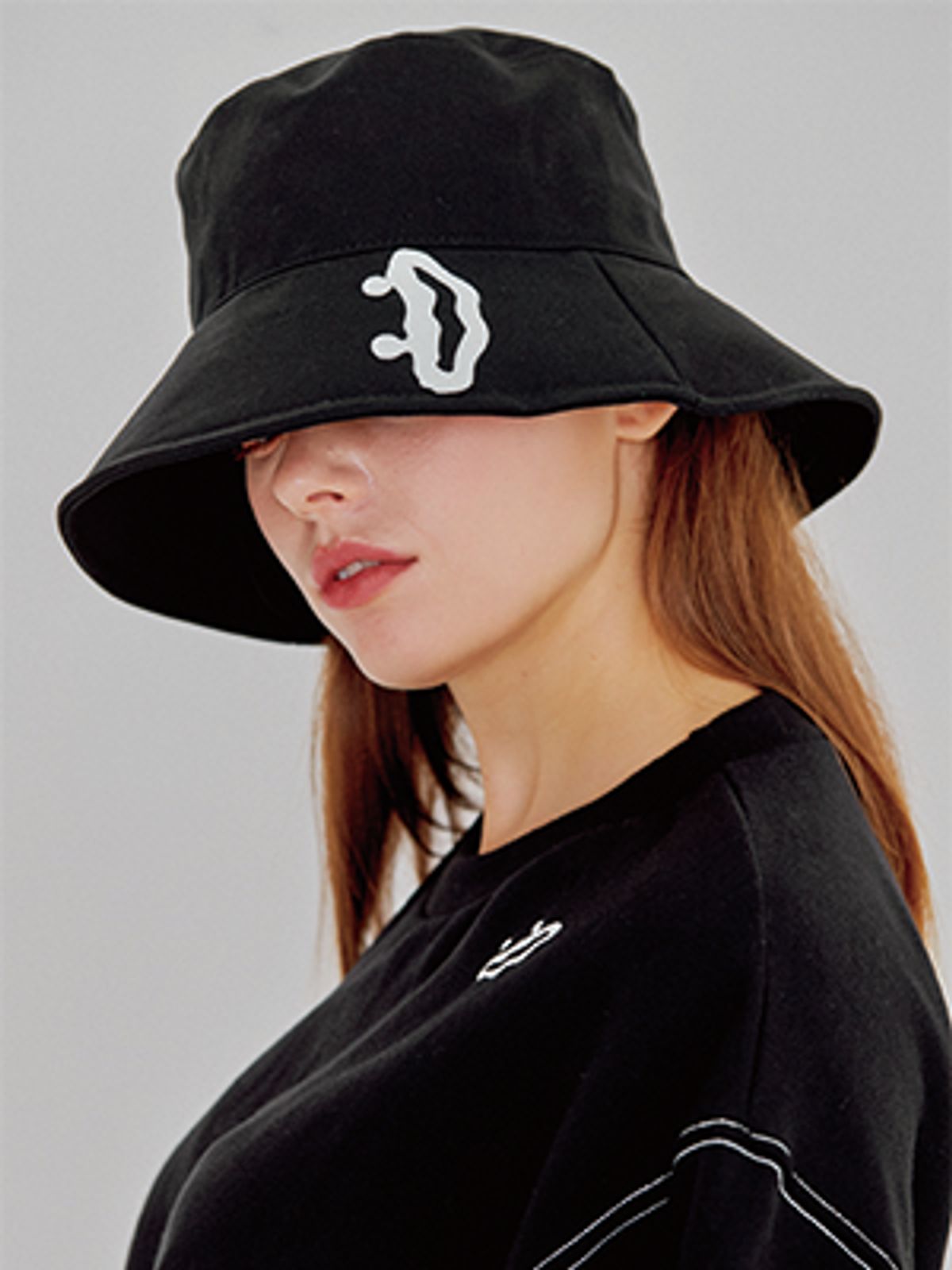 디쏘에이치(D.XO.H) 스마일 버킷 햇 [black]