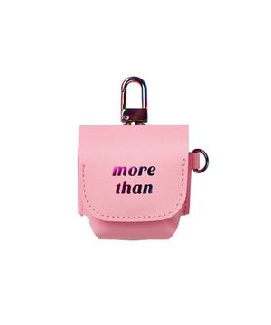 홀로그래픽 에어팟 케이스 레더_베이비 핑크