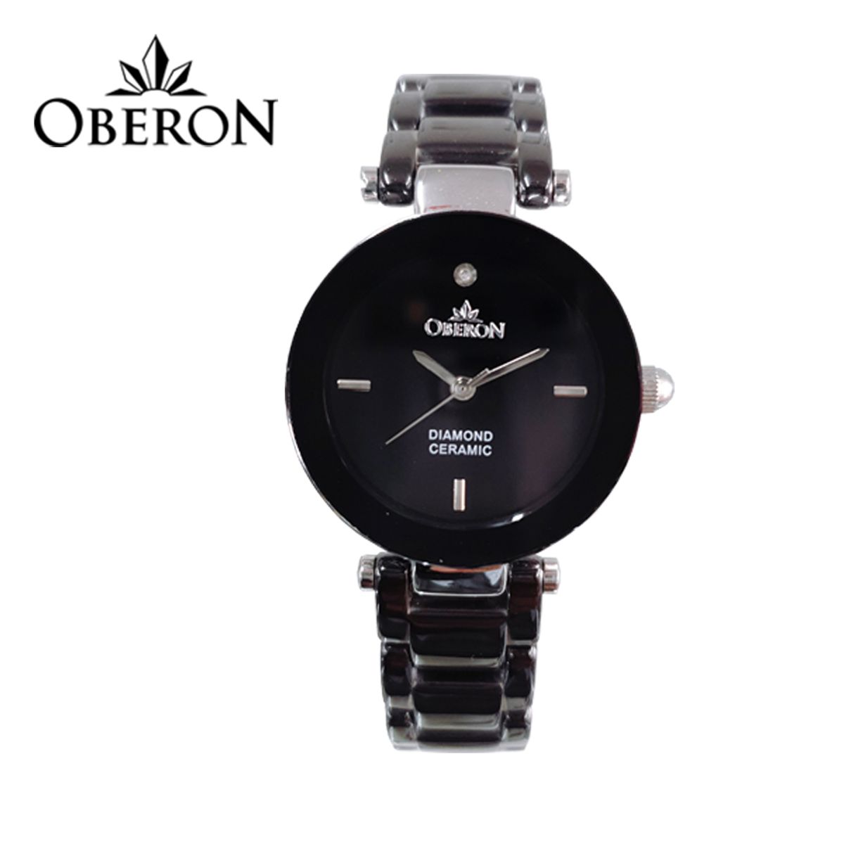 오베론(OBERON) 여성 세라믹밴드시계  OB-310 STBK
