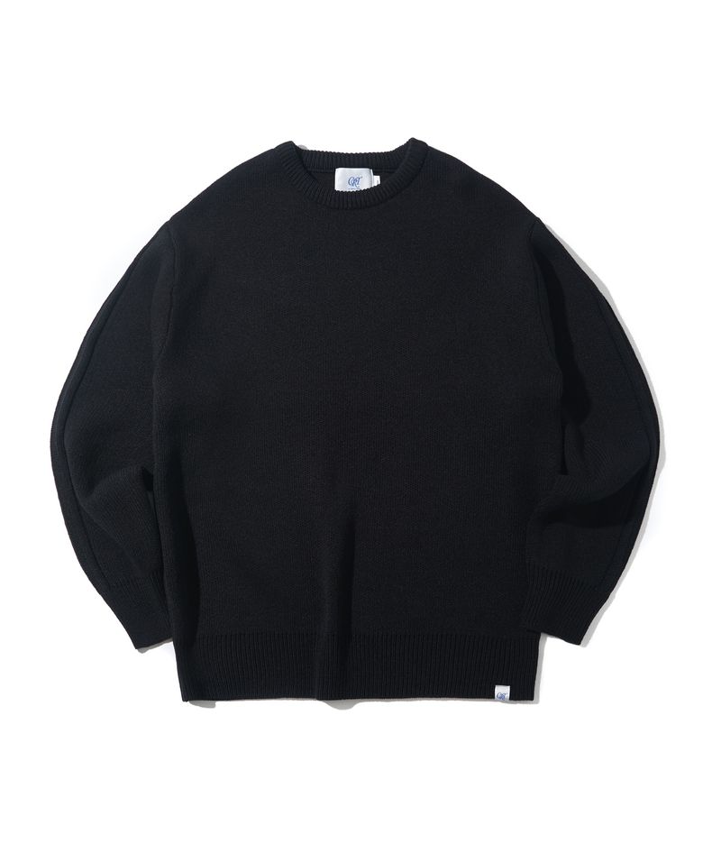 ROUND NECK 니트 black