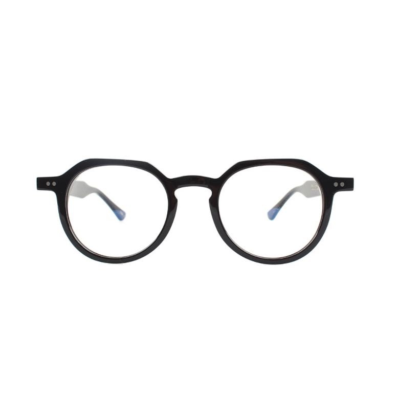 폴리곤 col1 블랙 안경테 - POLYGON
