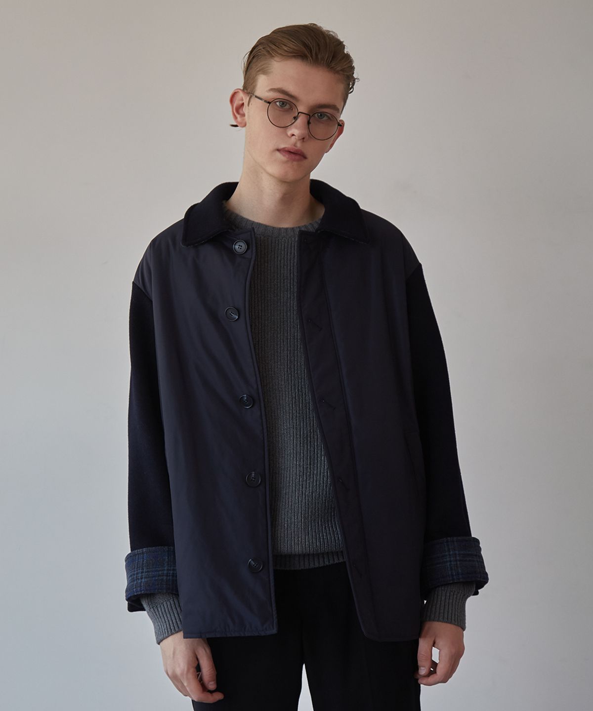 뮤게(MUGUET) PADDING COAT JACKET (NAVY)