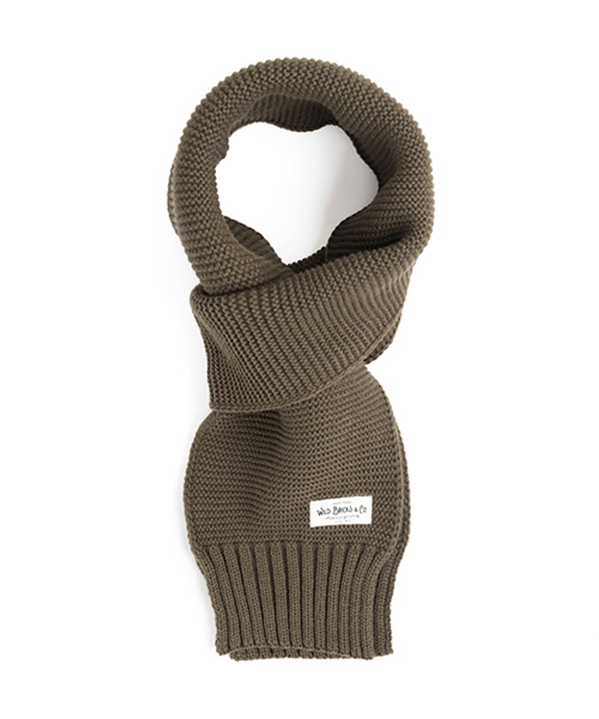 와일드 브릭스(WILD BRICKS) MILITARY KNIT MUFFLER (khaki)