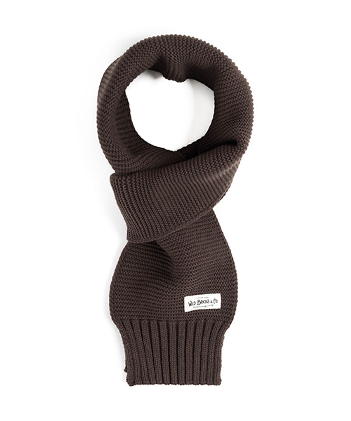 와일드 브릭스(WILD BRICKS) MILITARY KNIT MUFFLER (brown)